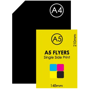 A5 Flyers – Single-Sided