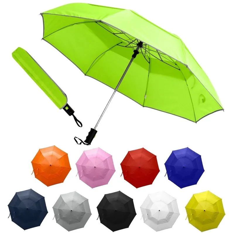 Reflective Piping Windproof Umbrella