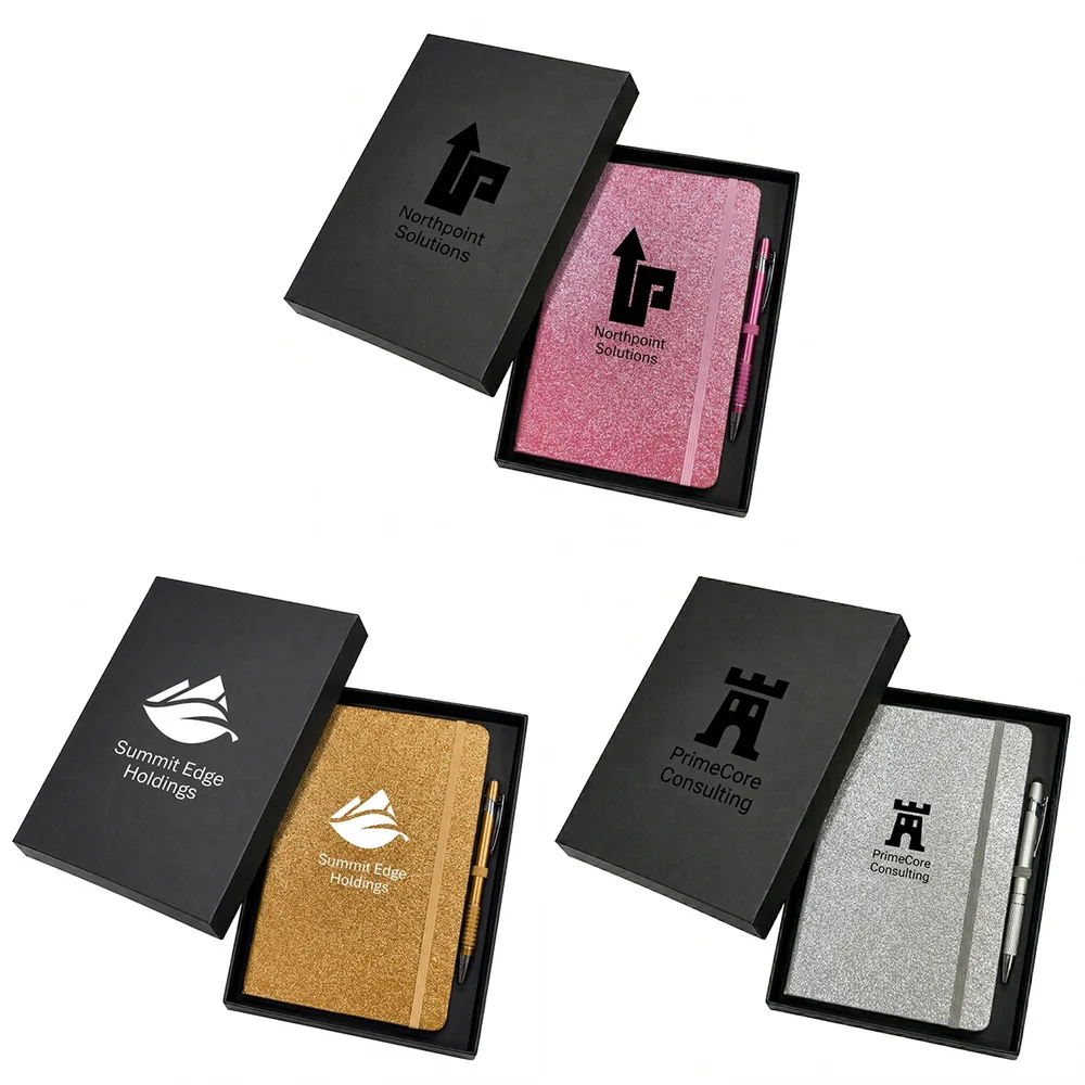 Shimmer Notebook & Pen Gift Set